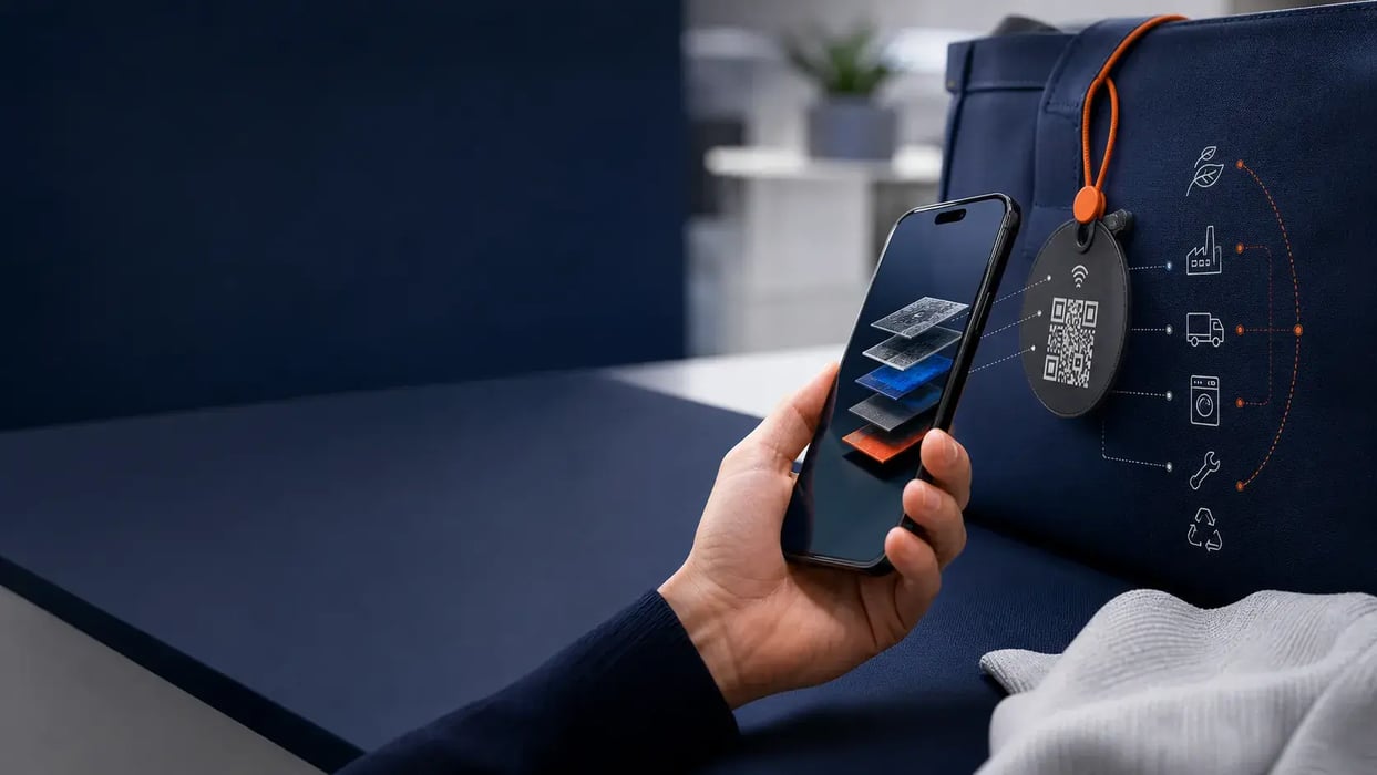 Scanning a Digital Product Passport on a product