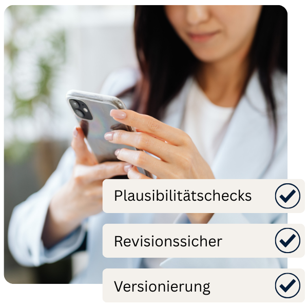 Compliance header de Plausibilitätschecks Revisionssichere Dokumentation Versionierung